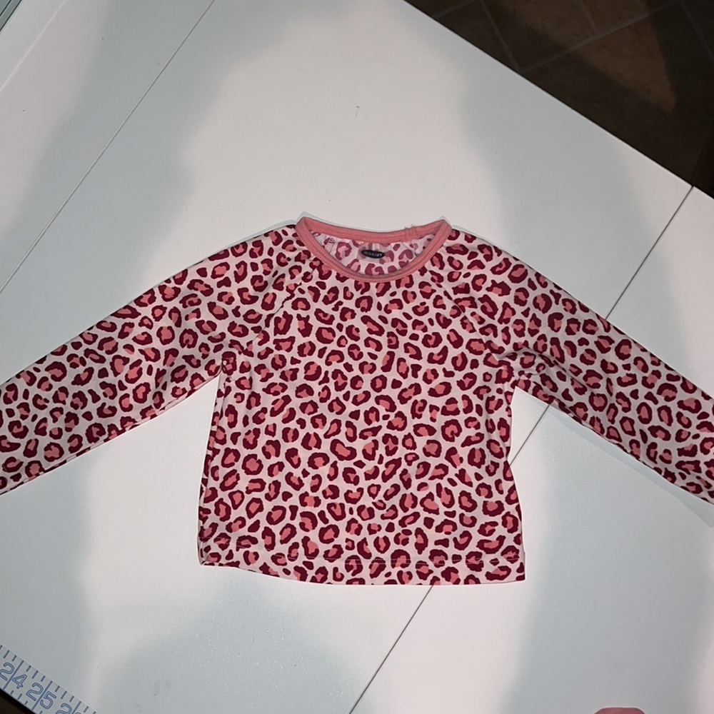 Old Navy Pink Leopard 2-Piece Rashguard Swim Set - Picture 2 of 6
